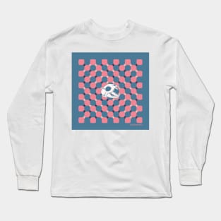 Skull Optical Illusion Long Sleeve T-Shirt